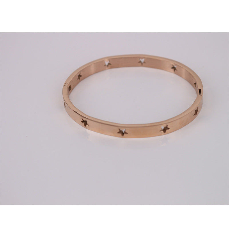 Bracelet XINGX creux simple en acier inoxydable