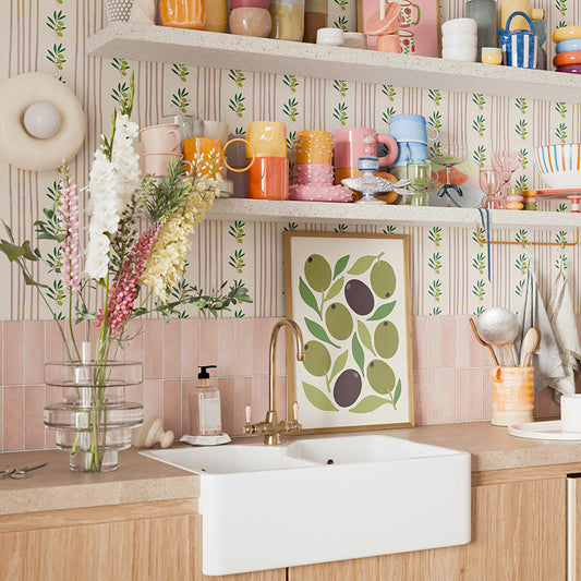 ABSTRACT OLIVE PRINT