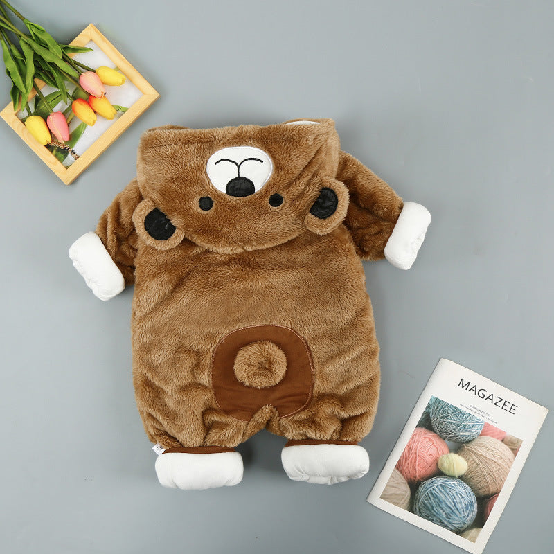 Bébé Ours Décontracté Coton fermetures éclair Taille Unique
