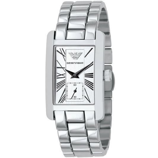 Montre classique Emporio Armani AR0146 pour femme, argentée