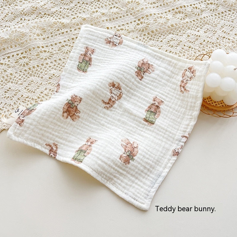 Baby Four-Layer Gauze Towel - Floral Print