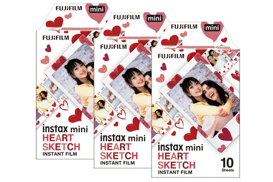 Fujifilm Instax Mini Instant Photo Film - Heart Sketch