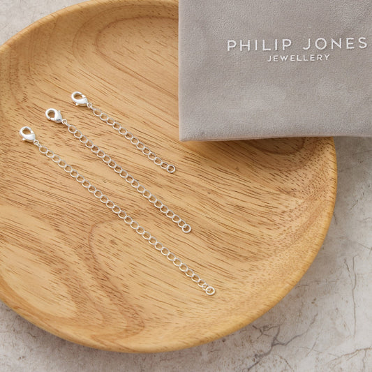 3 Pack of 2" 3" 4" Inch Silver Plated Necklace Chain Extenders