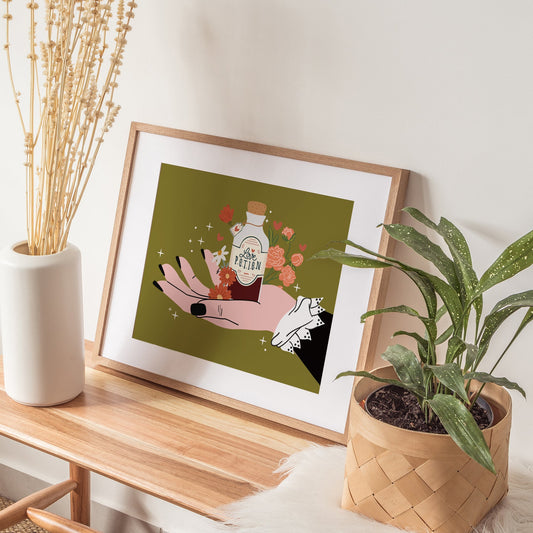 A LOVE POTION PRINT