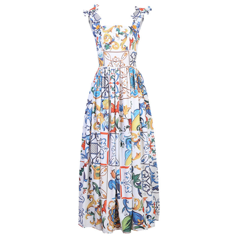 Robe salopette rétro