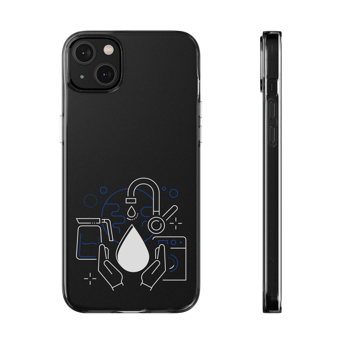 Coques de protection transparentes en silicone pour téléphones portables