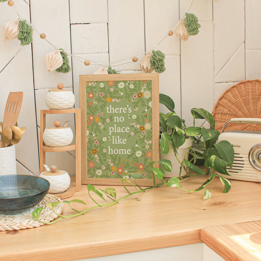 NO PLACE LIKE HOME SAGE PRINT