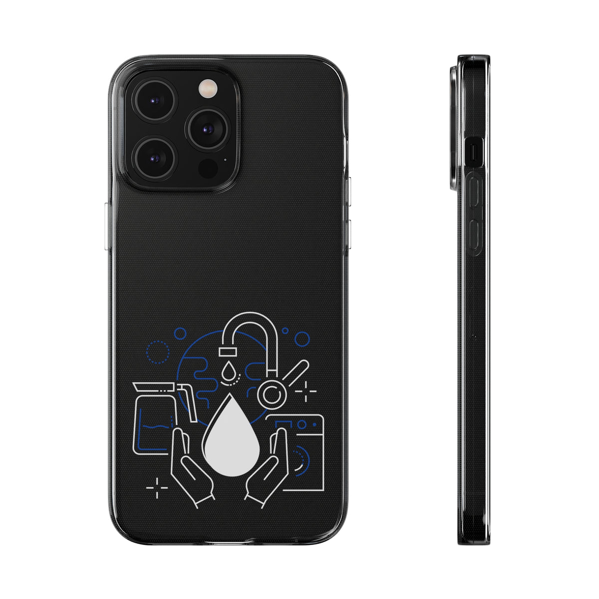 Coques de protection transparentes en silicone pour téléphones portables