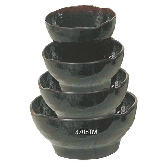 Tenmoku Melamine Wave Soup Bowl 40oz - Dozen