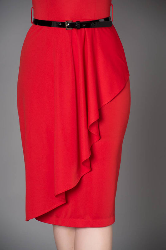 Timeless London Katie Red Polyester Dress