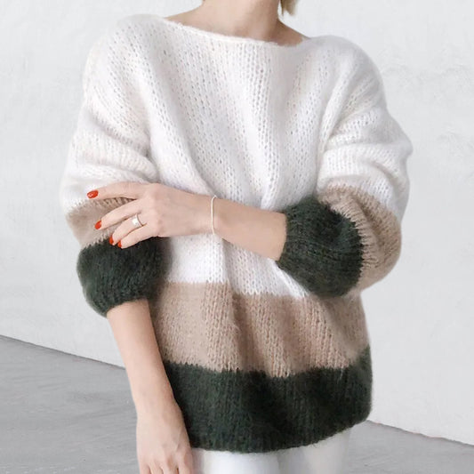 Womens Knitted Sea Furry Sweater