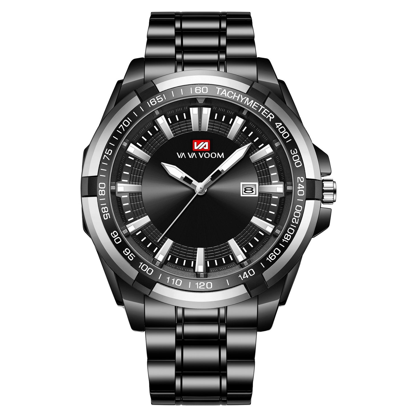 Montre Lumineuse à Ceinture en Acier Sports et Affaires