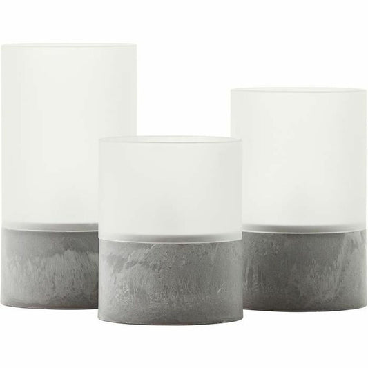 LED Candle Brilliant Grey Plastic