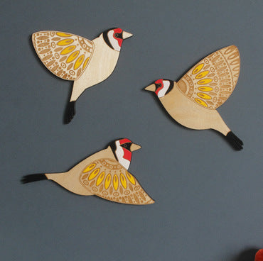 Wooden Flying Bird Wall Hanging Pendant
