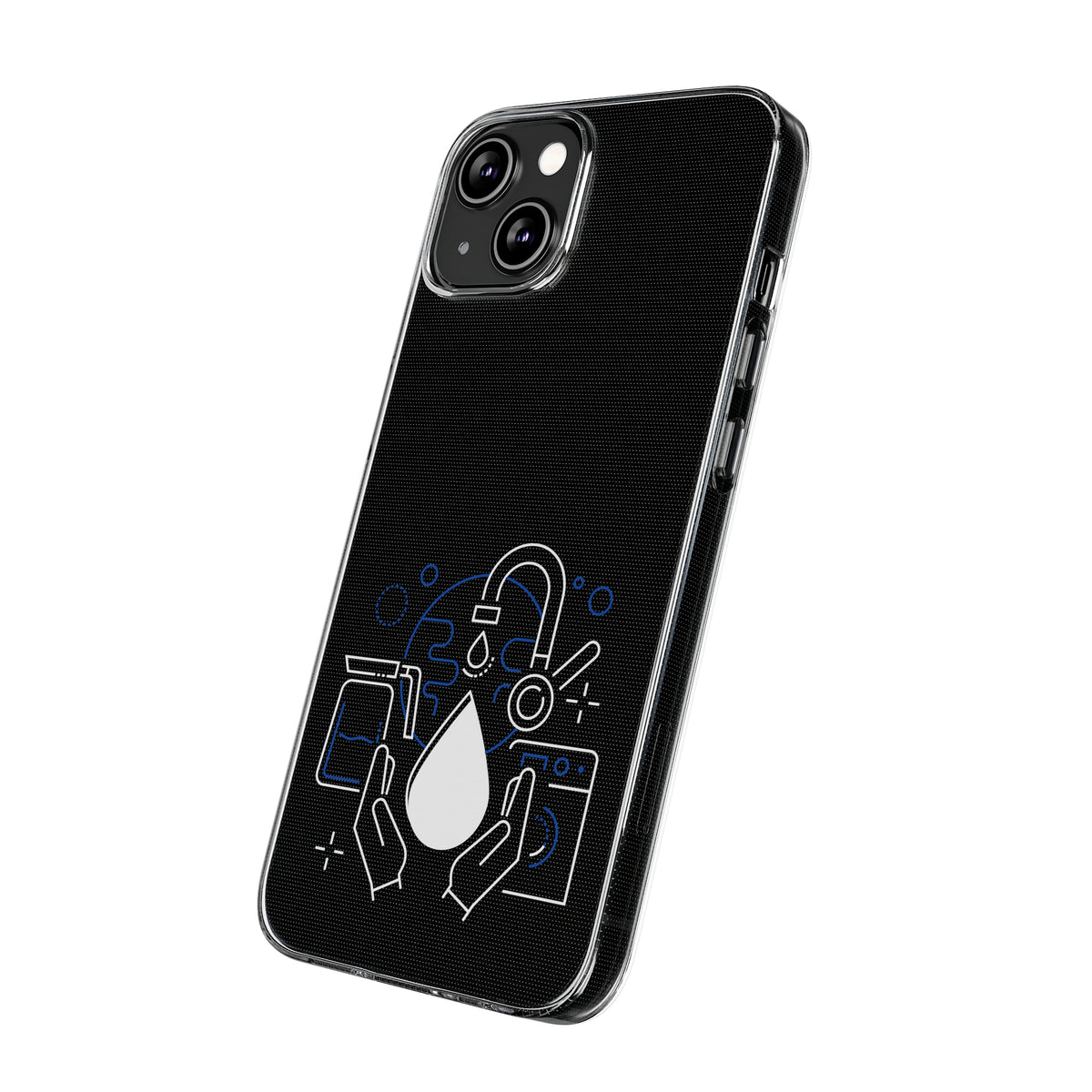 Coques de protection transparentes en silicone pour téléphones portables