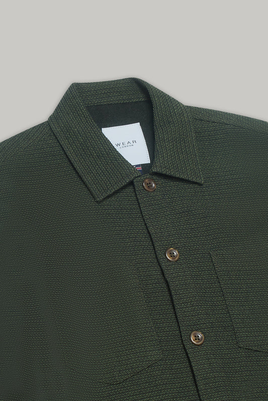 Bart Long Sleeve Shirt - Olive Malta