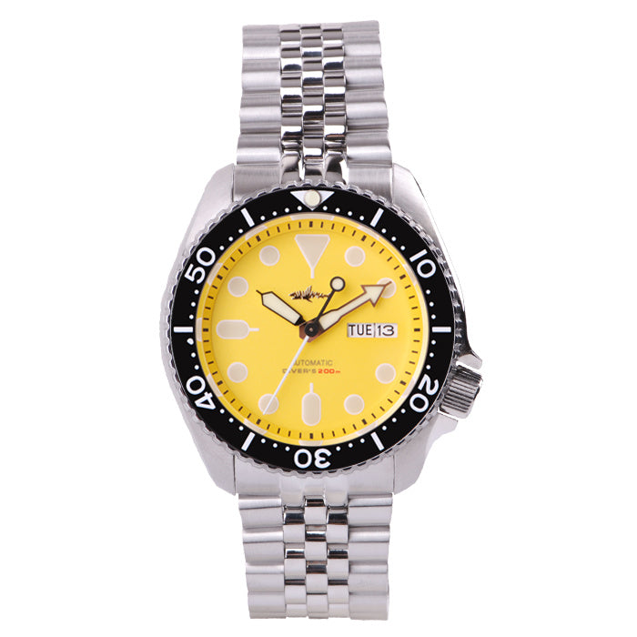 Montre de plongée mécanique lumineuse