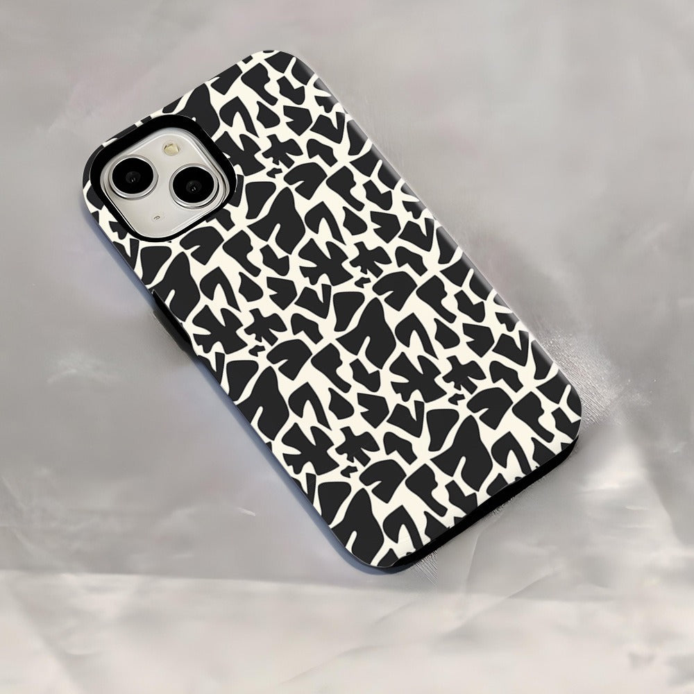 Coque de téléphone à motif Apple 14pm coque 2-en-1 Ip16pro coque rigide femme 12pm 15