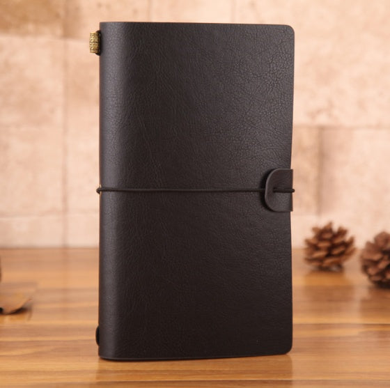 Carnet de voyage vintage en cuir format A6