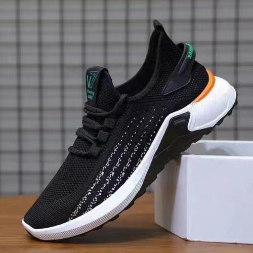 Men's Breathable Mesh Woven Casual Shoes