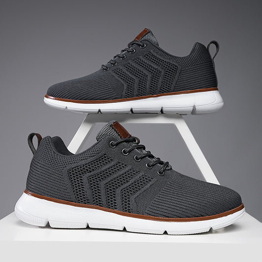 Mens Lace-up Mesh Sneakers