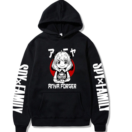 Anya Red Moon Hoodie Loose Sweatshirt Spy Family