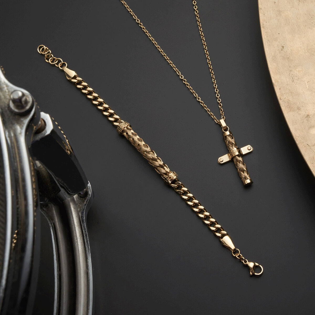 Ladies' Pendant Police PEAGN0032401 Golden