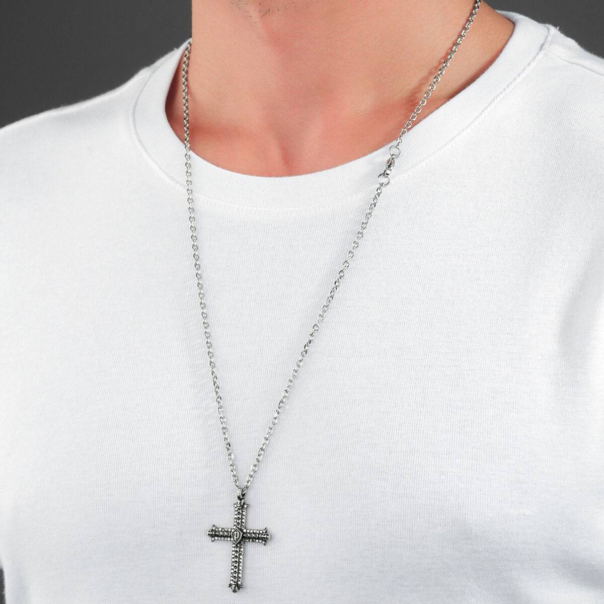 Men's Necklace Police PEAGN0033702 Silver