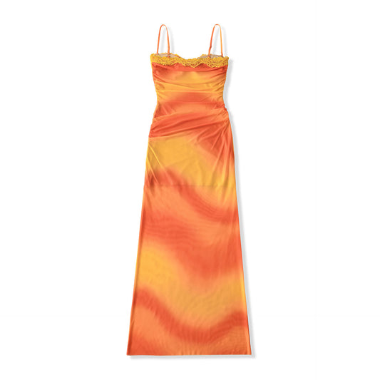 Printed gradient camisole dress