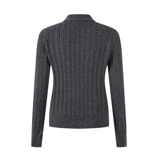 Neck Long Sleeve Knitwear Women's Versatile Pullover Basic Sweater