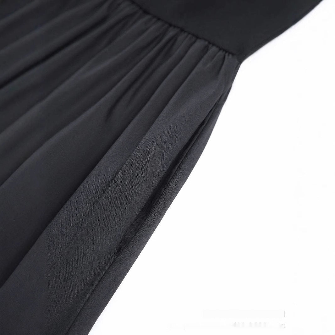 Robe longue moulante sans manches pour femme