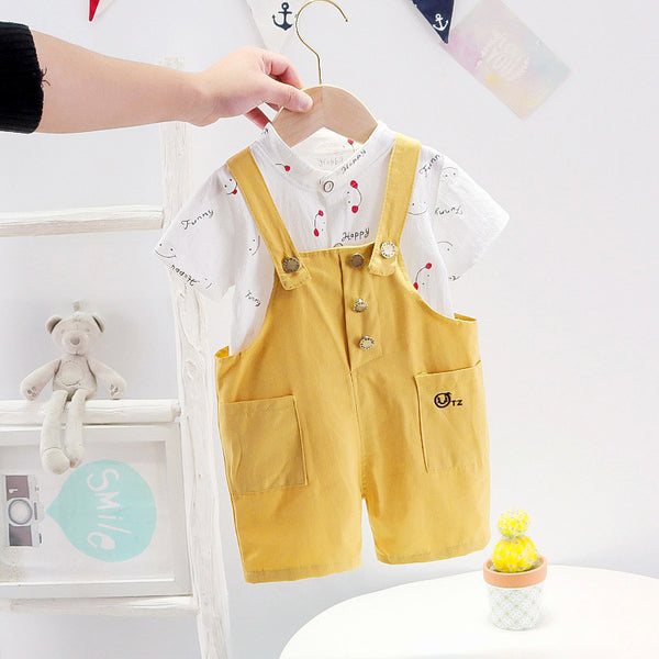 Children's Smiley Face Strap Set - Cute Print
