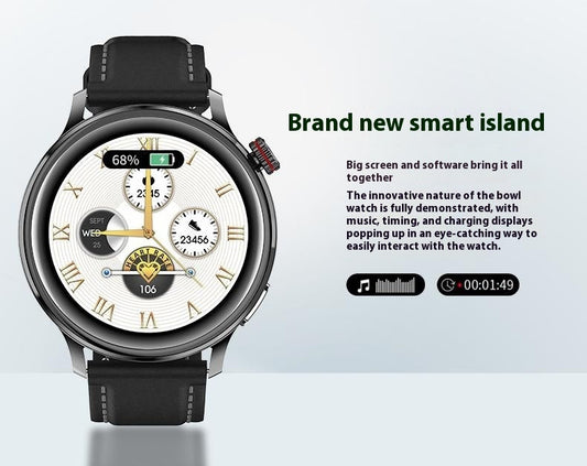 Montre intelligente étanche avec appels, paiement, suivi de santé, navigation HD