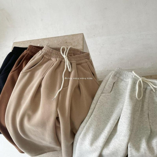 Children's Velvet Padded Casual Pants