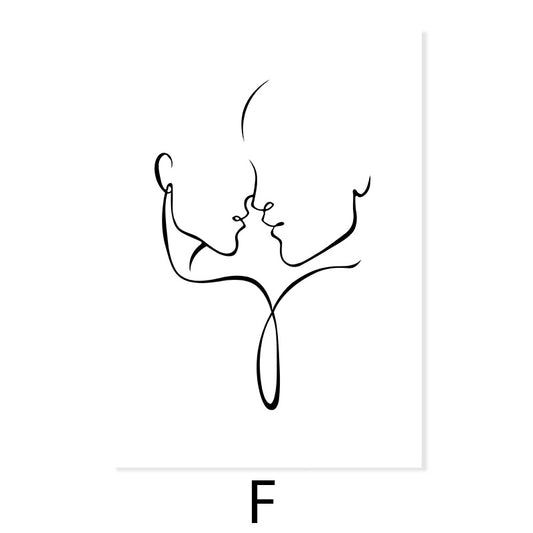 Elegant Peony Love Modern Oil Painting Poster