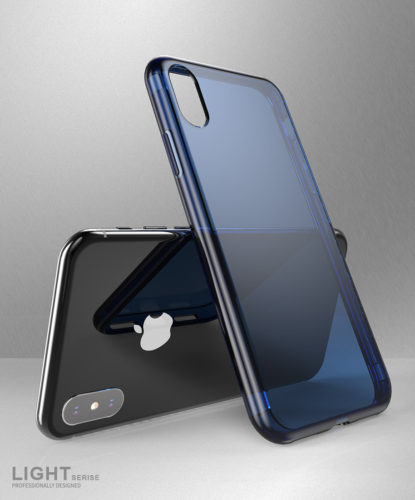 Dux Ducis Light Series Coque bleue - Pour iPhone X