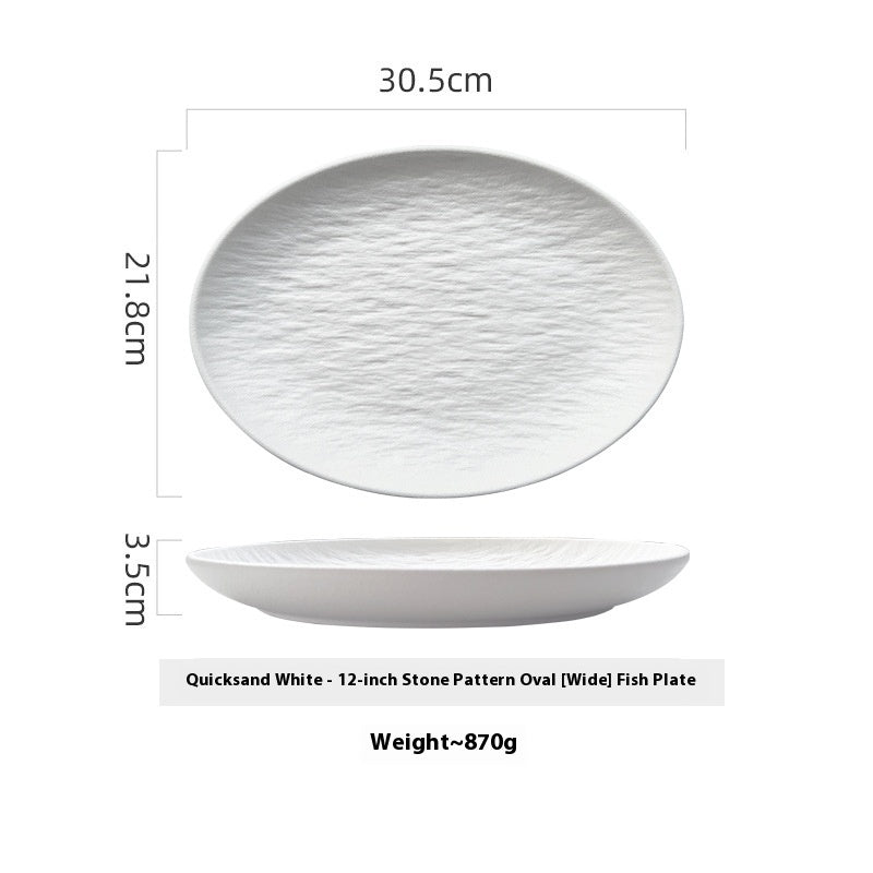 Ceramic Oval Dish plate