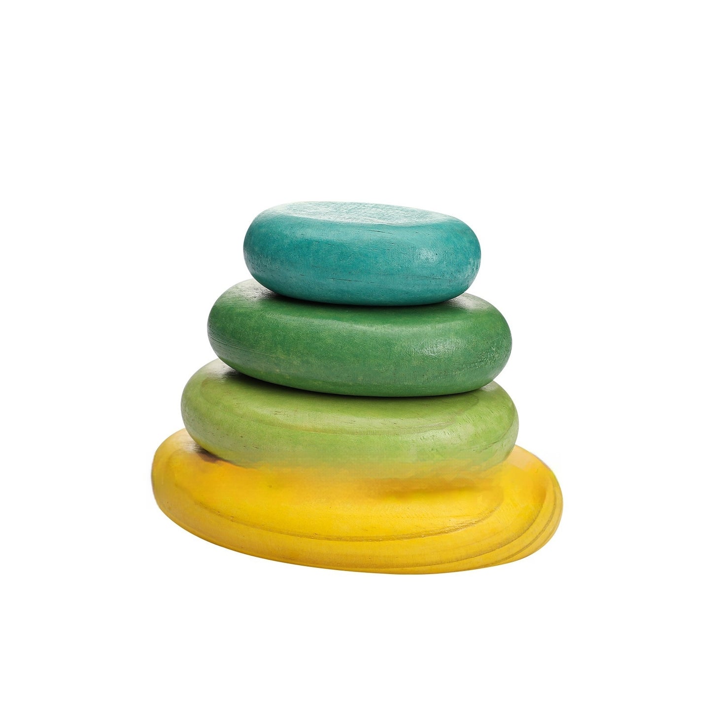 Jouets de construction pour enfants – Blocs empilables souples arc-en-ciel en forme de pierres