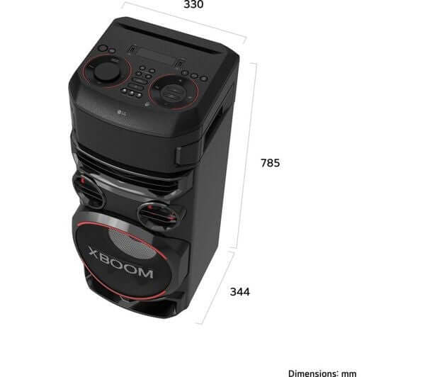 LG XBOOM RNC7 700W BLUETOOTH MEGASOUND PARTY SPEAKER DAB+ LED LIGHTS OPTICAL USB