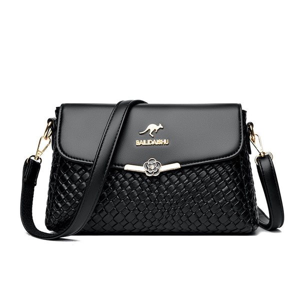 Plaid PU Leather Crossbody Bag