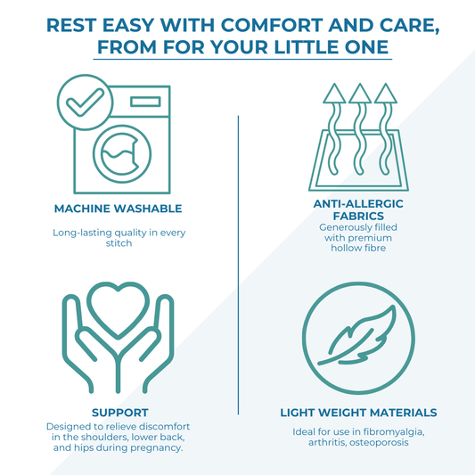 12 Ft Maternity Pillow And Case - Brown