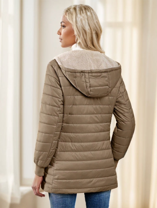 Aveloria Modichic Fleece Hooded Padded Coat