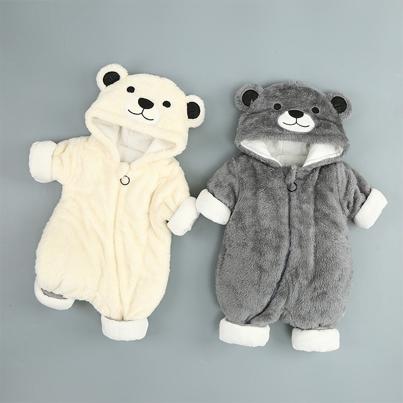 Bébé Ours Décontracté Coton fermetures éclair Taille Unique