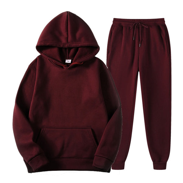 Men's Hooded Tracksuit Set - Hoodie & Sweatpants