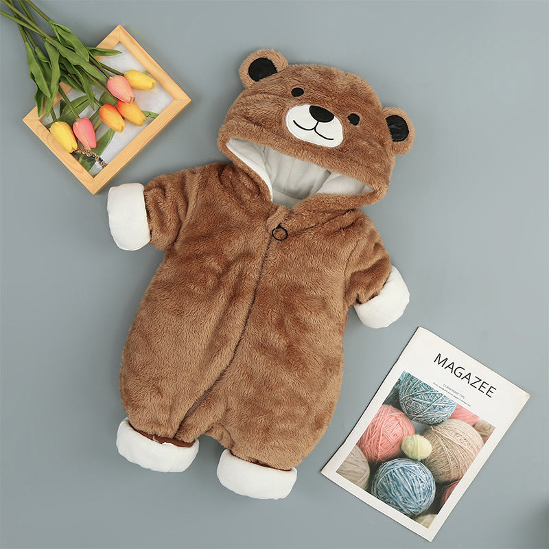 Bébé Ours Décontracté Coton fermetures éclair Taille Unique