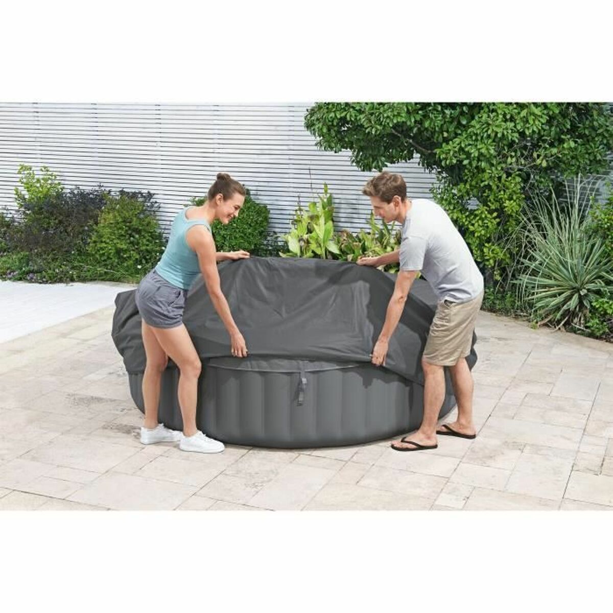 Swimming Pool Cover Bestway LAY-Z-Spa Energysense Grey