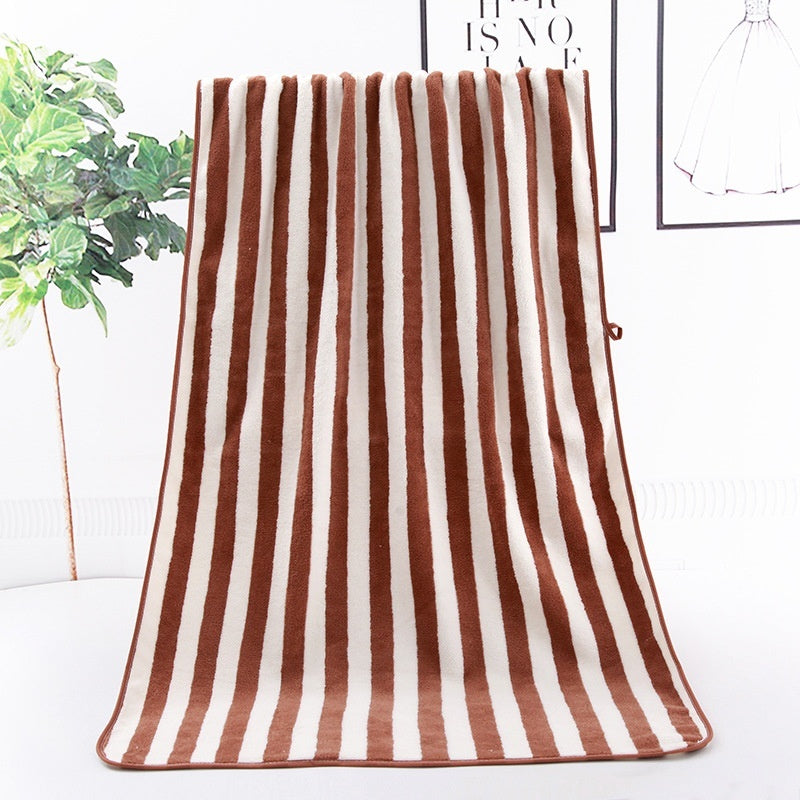 Serviette de bain avec liseré