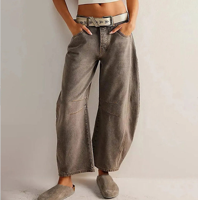 Jean fuselé taille mi-haute super extensible