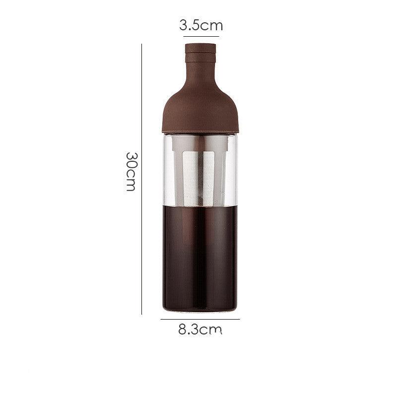 Infuseur à café et à thé en verre avec filtre