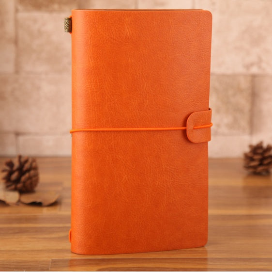 Carnet de voyage vintage en cuir format A6